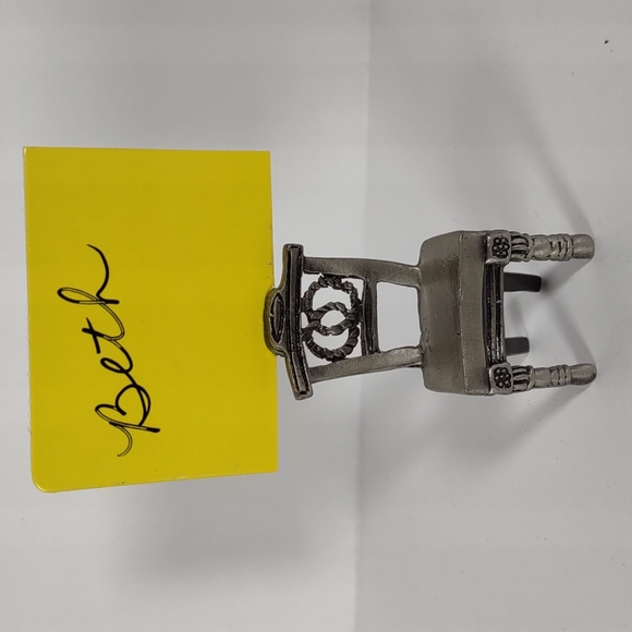 unknown Accents 7 Miniature Pewter Chair Place Card Holders Poshmark